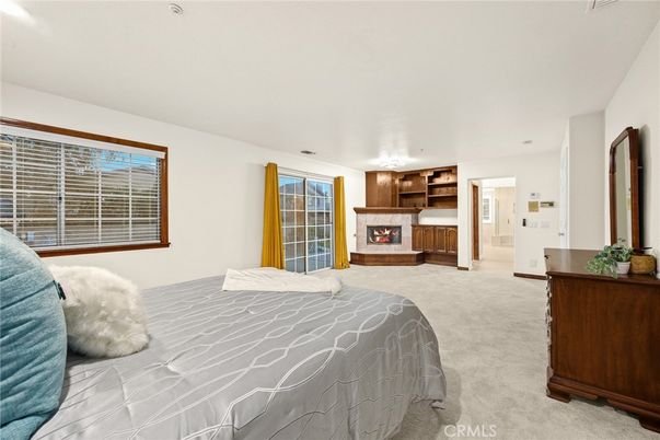 Bedroom, Fireplace, Interior