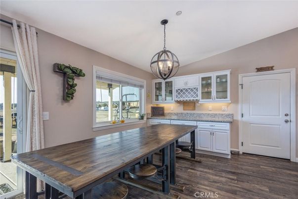 Chandelier, Dining room, Interior, Pendant Lights, Wood Texture Flooring