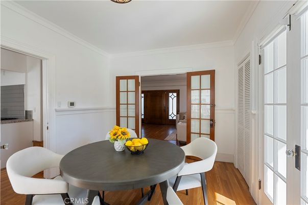 Dining room, Interior, Wood Texture Flooring