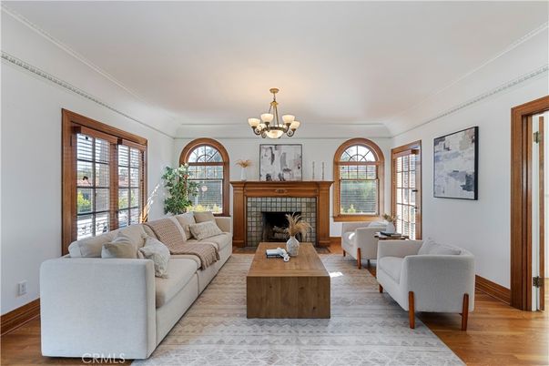 Chandelier, Fireplace, Interior, Living room, Wood Texture Flooring