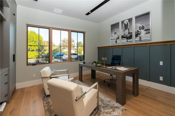 Home Office, Interior, Wood Texture Flooring