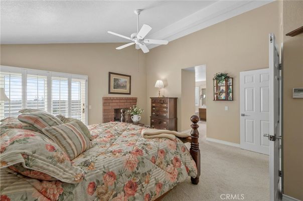 Bedroom, Fireplace, Interior