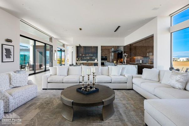 Interior, Kitchen, Living room, Pendant Lights, Recessed Lighting, Wood Texture Flooring