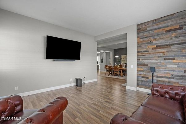 Dining room, Interior, Pendant Lights, Wood Texture Flooring, Wooden Walls