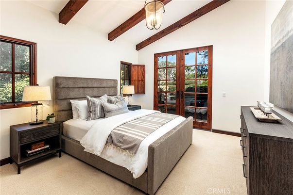 Bedroom, Interior, Wooden Beams