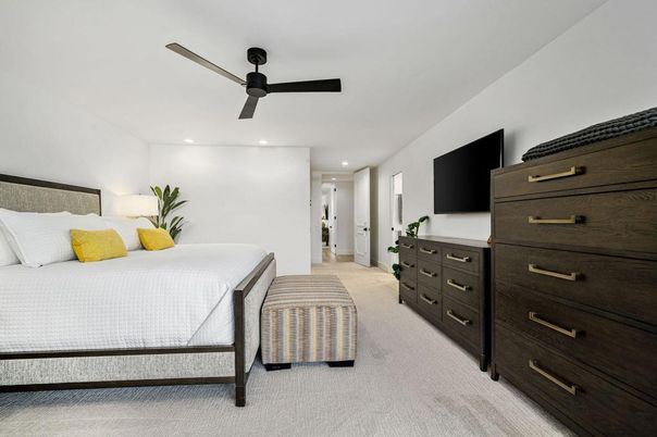 Bedroom, Interior, Recessed Lighting