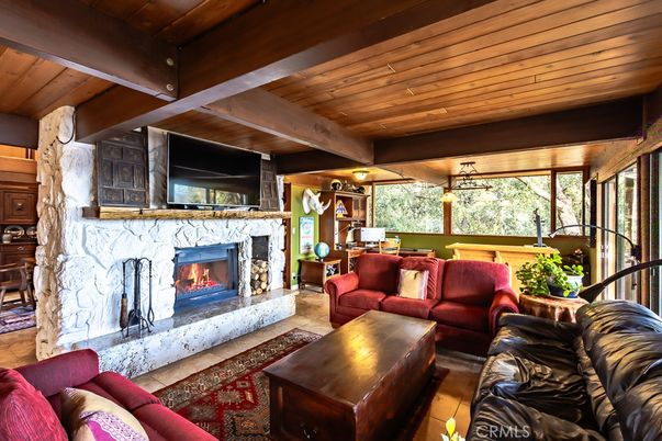 Fireplace, Interior, Living room, Wooden Beams, Wooden Ceilings