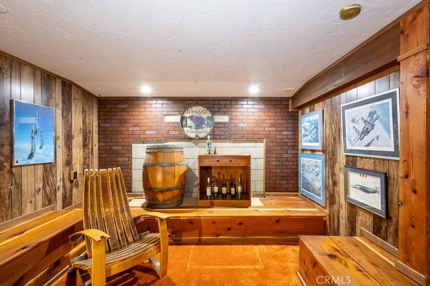 Interior, Recessed Lighting, Stone Walls, Wooden Walls