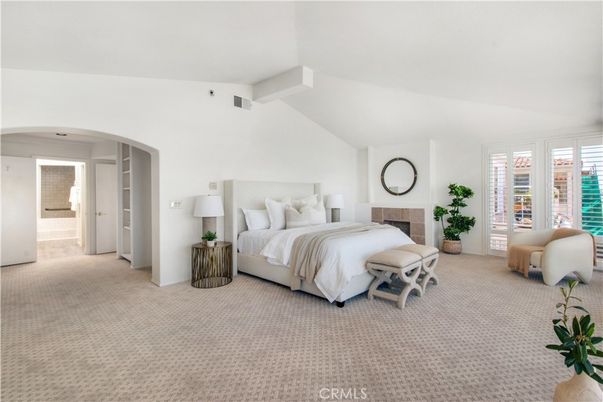Bedroom, Fireplace, Interior