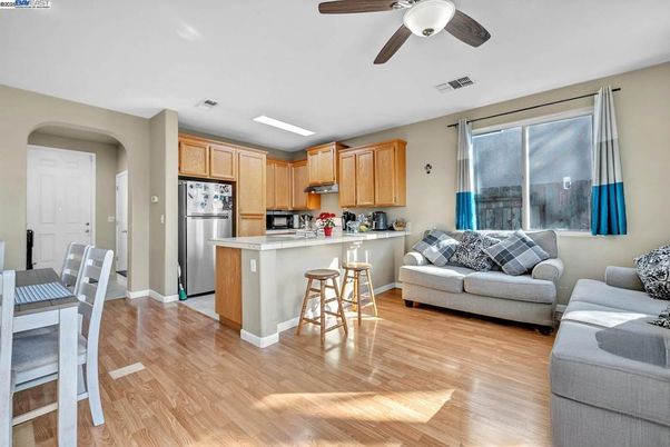 Interior, Kitchen, Wood Texture Flooring