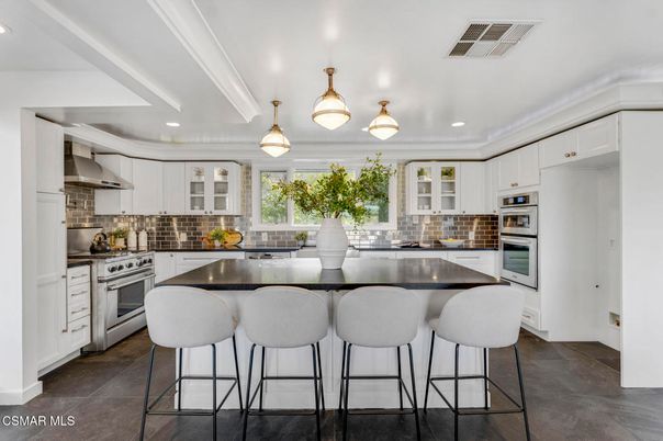 Interior, Kitchen, Pendant Lights, Recessed Lighting, Stainless Steel Appliances
