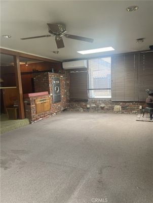 Empty room, Interior, Recessed Lighting, Stone Walls