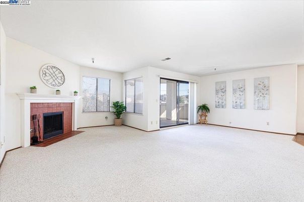 Empty room, Fireplace, Interior