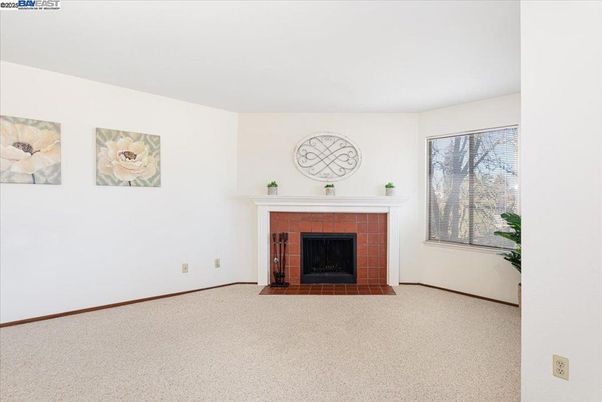 Empty room, Fireplace, Interior