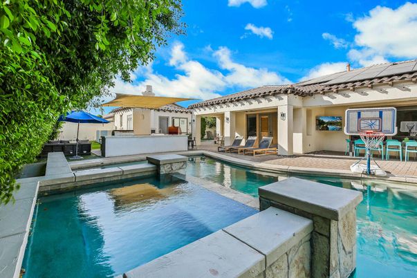 Exterior, Pool, Solar Panels