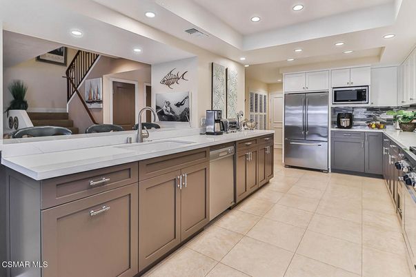Interior, Kitchen, Recessed Lighting, Stainless Steel Appliances