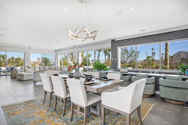 Dining room, Interior, Living room, Pendant Lights, Recessed Lighting