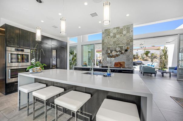 Interior, Kitchen, Pendant Lights, Recessed Lighting, Stainless Steel Appliances