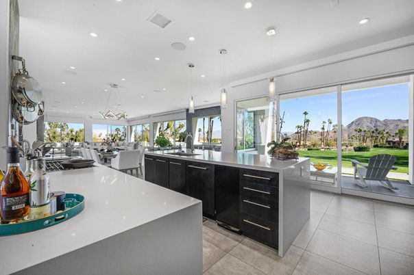 Dining room, Interior, Kitchen, Pendant Lights, Recessed Lighting, Water