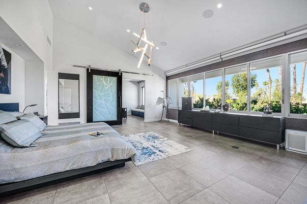 Bedroom, Interior, Pendant Lights, Recessed Lighting