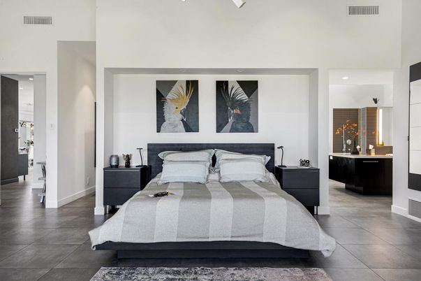 Bedroom, Interior, Recessed Lighting