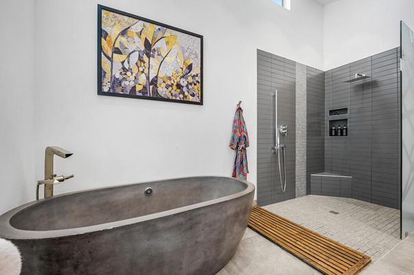 Bathroom, Free Standing Baths, Glass Shower, Interior