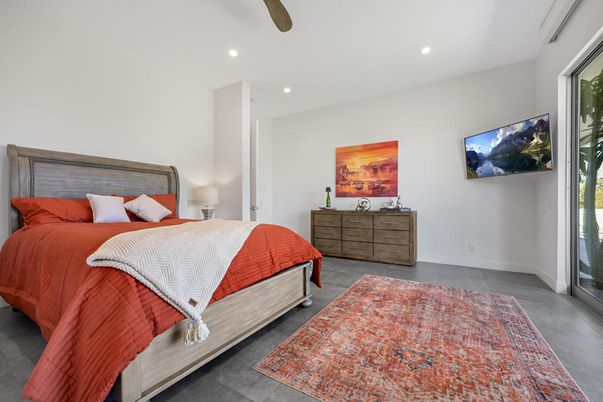 Bedroom, Interior, Recessed Lighting