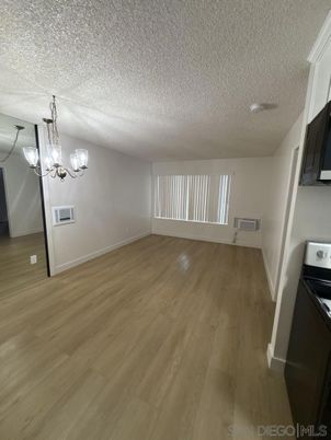 Chandelier, Empty room, Interior, Wood Texture Flooring