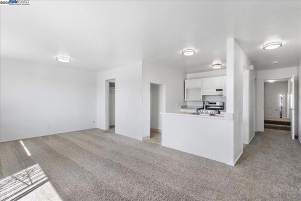 Empty room, Interior, Kitchen, Stainless Steel Appliances