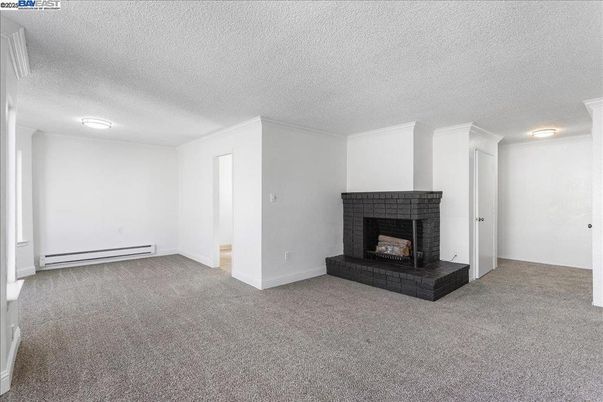Empty room, Fireplace, Interior