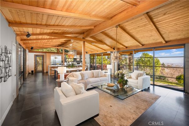 Dining room, Interior, Living room, Pendant Lights, Wooden Beams, Wooden Ceilings