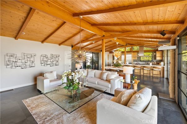 Dining room, Interior, Kitchen, Living room, Pendant Lights, Wooden Beams, Wooden Ceilings