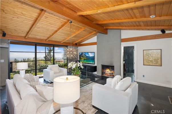 Fireplace, Interior, Living room, Pendant Lights, Wooden Beams, Wooden Ceilings