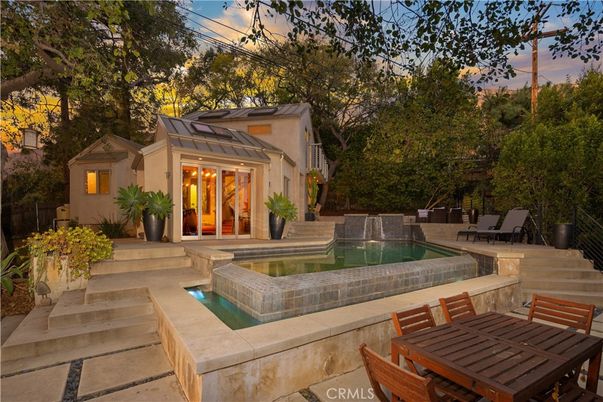 Exterior, Pool, Solar Panels