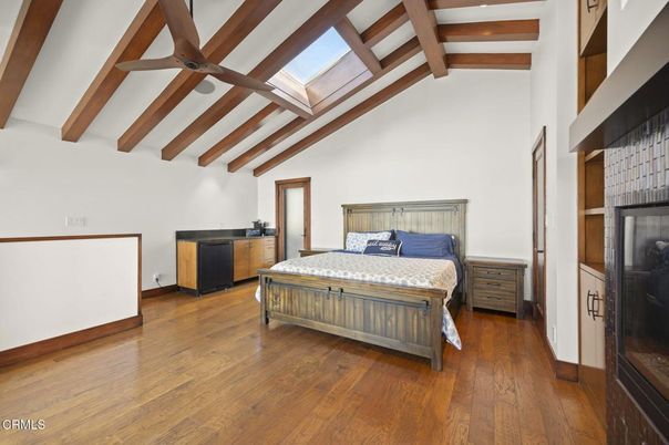 Bedroom, Interior, Wooden Beams, Wood Texture Flooring