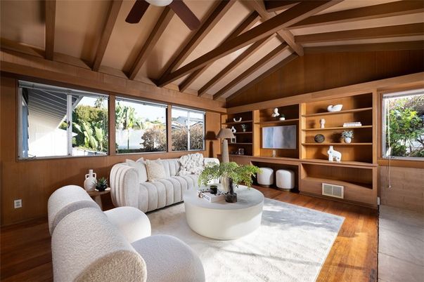 Interior, Living room, Wooden Beams, Wood Texture Flooring
