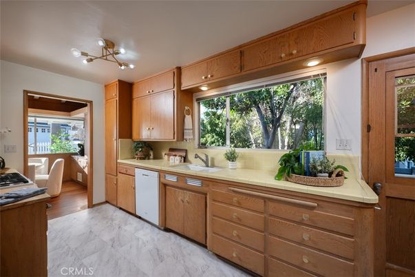Interior, Kitchen, Marble, Wood Texture Flooring