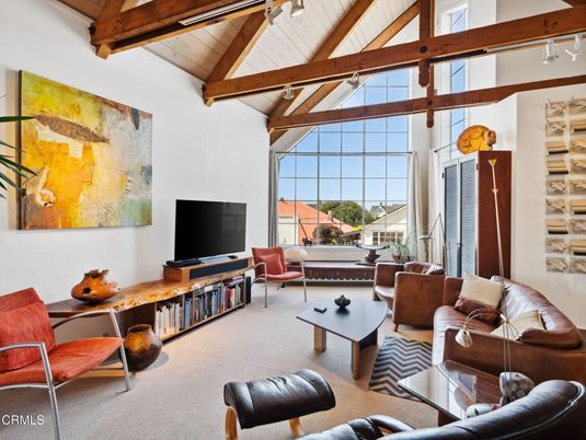 Interior, Living room, Wooden Beams