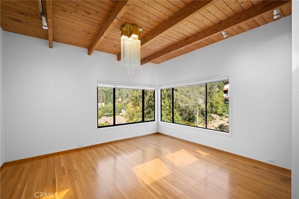 Empty room, Interior, Wooden Beams, Wooden Ceilings, Wood Texture Flooring