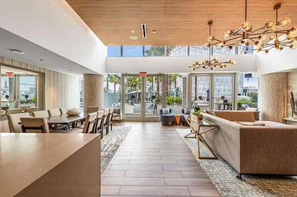Dining room, Interior, Living room, Pendant Lights, Recessed Lighting, Wooden Ceilings