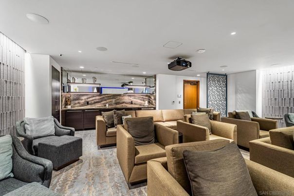 Interior, Projection Screen, Recessed Lighting, Theatre Room