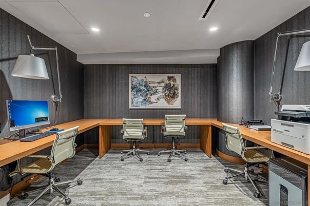 Home Office, Interior, Recessed Lighting