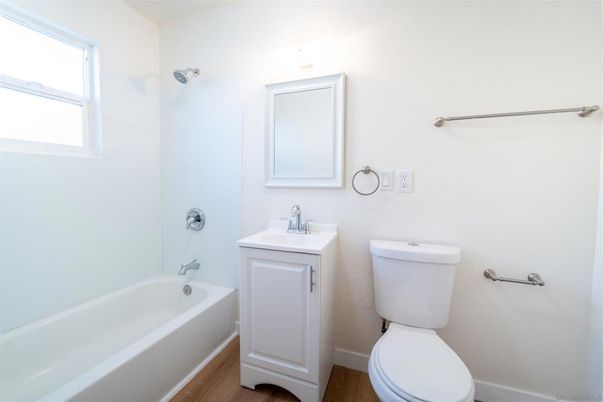 Bathroom, Dual Sink Vanities, Interior, Wood Texture Flooring