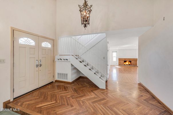 Fireplace, Interior, Wood Texture Flooring