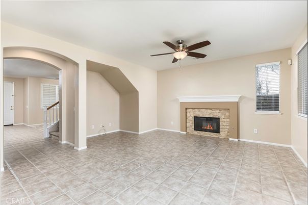 Empty room, Fireplace, Interior