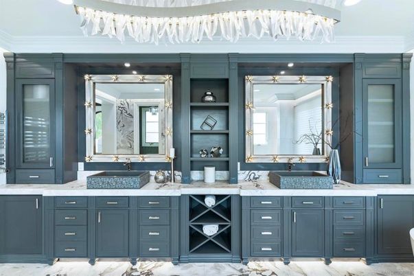 Bathroom, Dual Sink Vanities, Interior, Marble