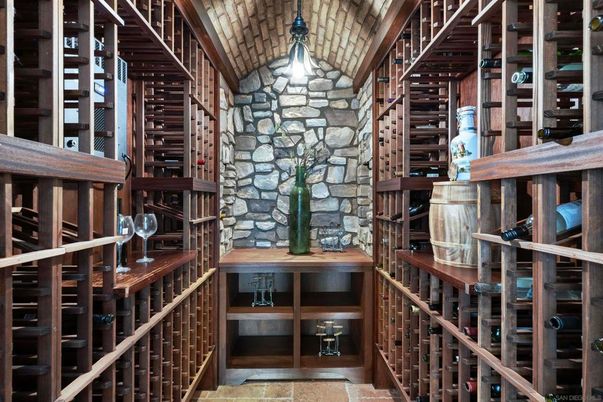 Interior, Stone Walls, Wine Storage