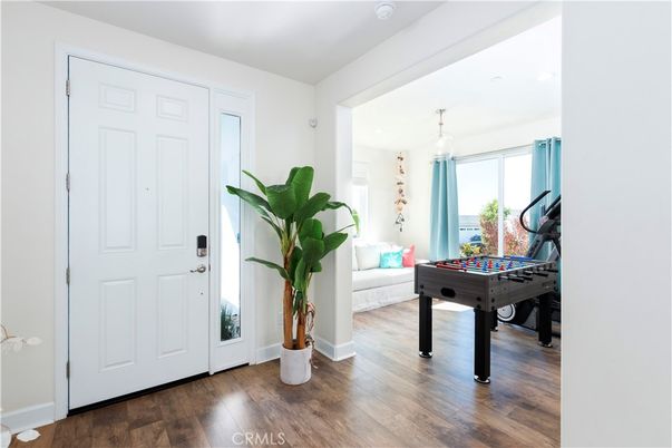 Chandelier, Game Room, Interior, Wood Texture Flooring
