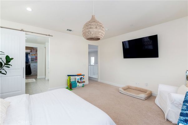 Bedroom, Chandelier, Interior, Recessed Lighting