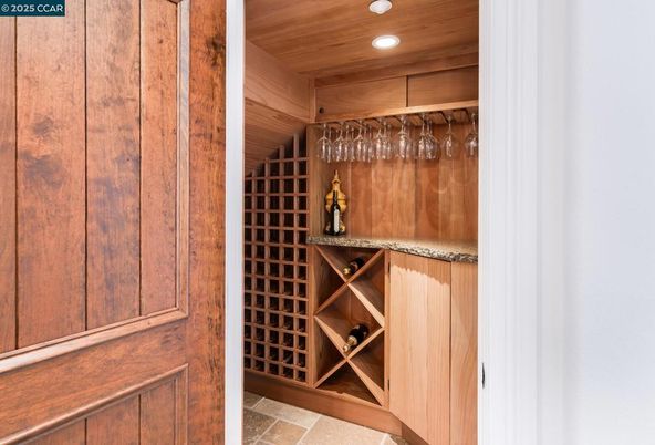 Interior, Recessed Lighting, Wine Storage, Wooden Ceilings